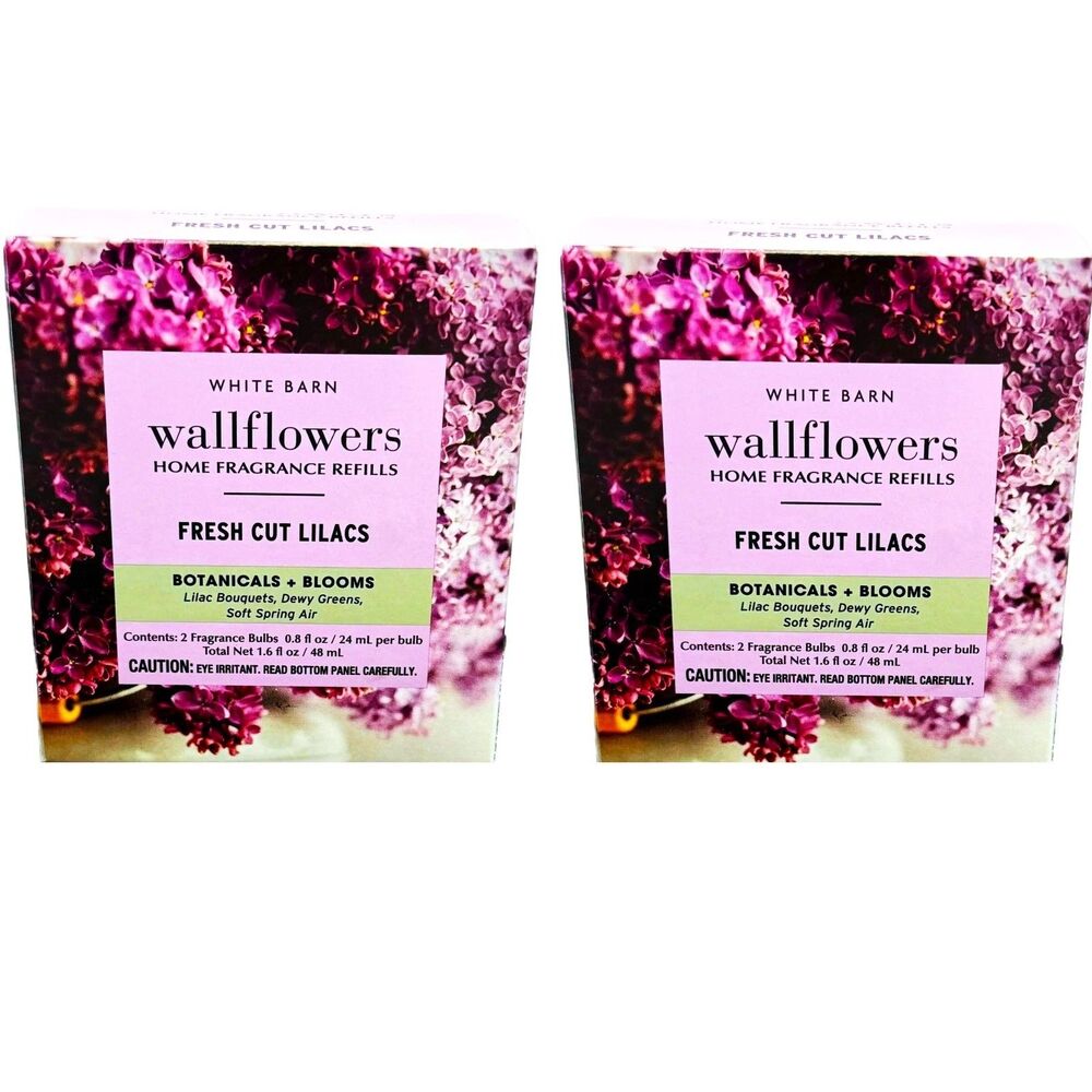 Bath and Body Works FRESH CUT LILACS Wallflower Home Fragrance Refill X4